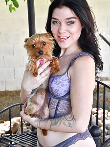 lavender lingerie photo